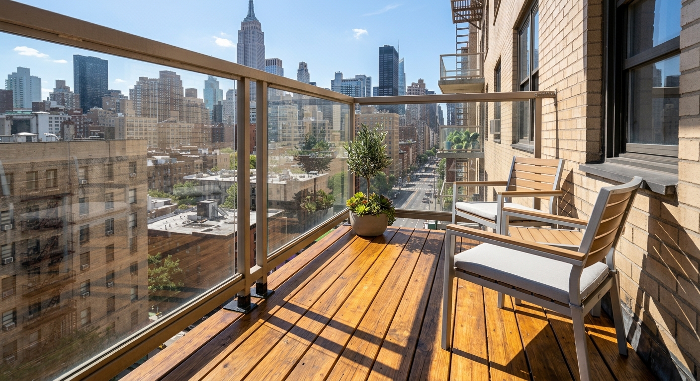 Pristine Clean Balcony After Service